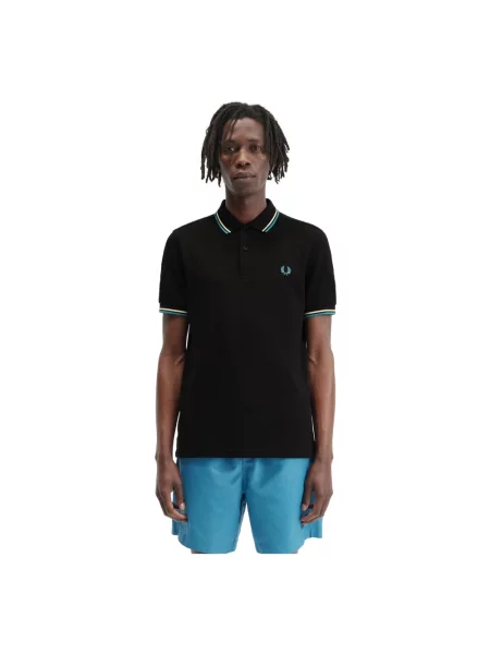 Koszulka polo Fred Perry czarna