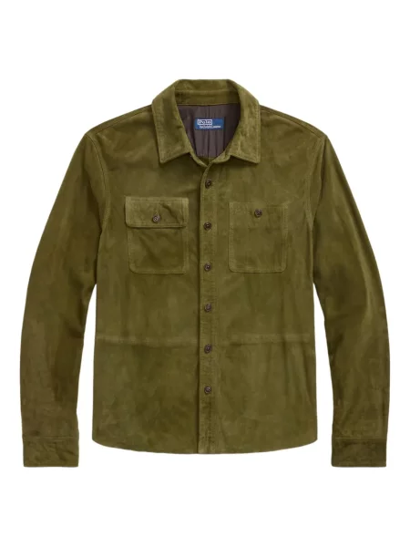 Dryžuota siuvinėta polo marškinėliai Polo Ralph Lauren izoliuoti pilka