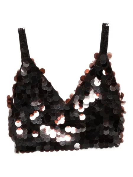 Top P.a.r.o.s.h. cu paiete maro