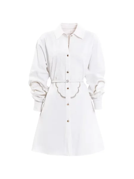 Sukienka jeansowa Saiid Kobeisy biała