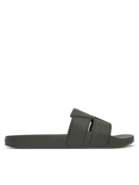 Calvin Klein férfi flip-flop Pool Slide Double T sötét olajzöld. Méret: 42 EU zöld