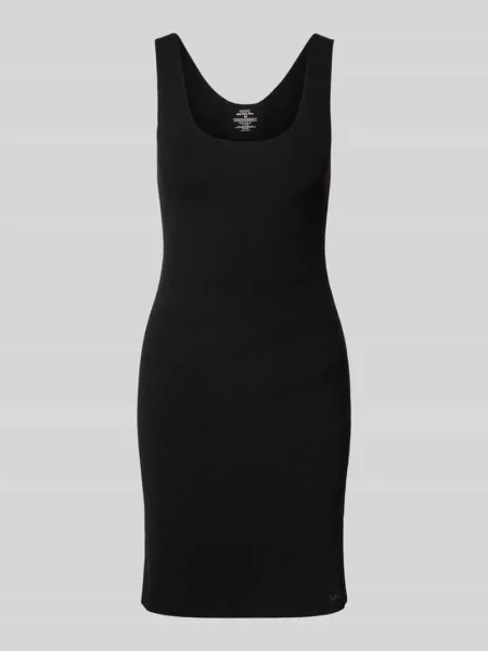 Sukienka mini z okrągłym dekoltem Magic Bodyfashion czarna