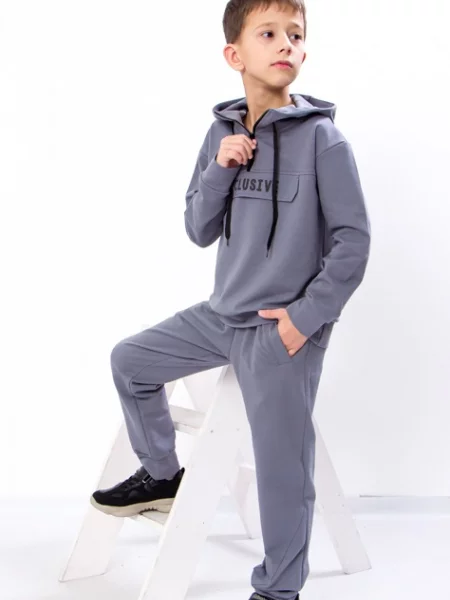 Дитячий Спортивний костюм Носи своє бавовна/поліестер сірий