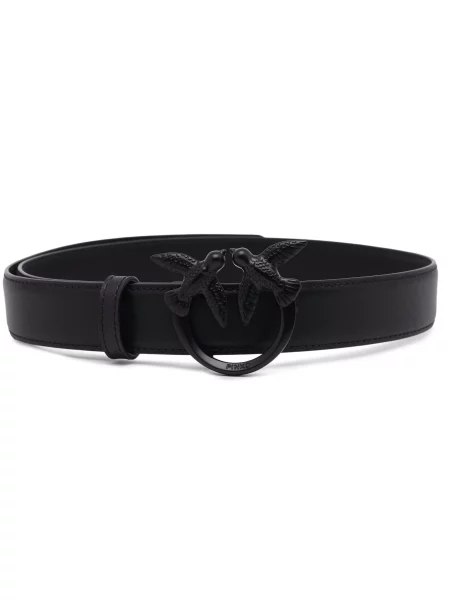 Pinko De piele curea LOVE BERRY negru
