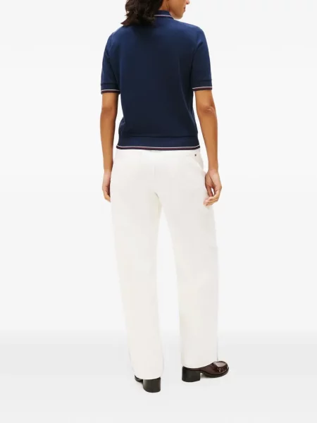 Top Tommy Hilfiger cu autograf albastru