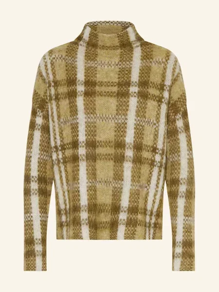 Darling Harbour Pletený Kardigan S Alpakou olive/offwhite khaki