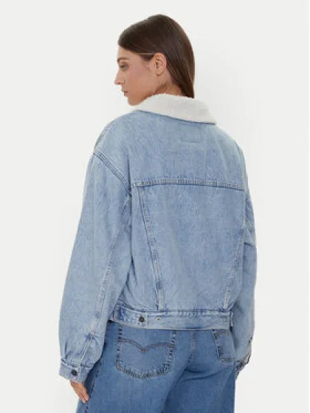 LEVI'S ® Zimná bunda denim / šedobiela modrá