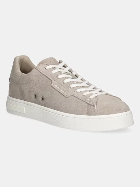 Sneakersy Armani Exchange zamszowe beżowe