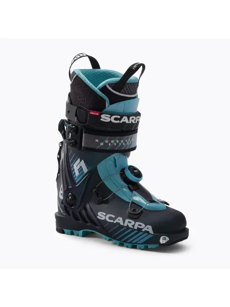 Дамски ски обувки SCARPA F1 anthracite/aqua синьо