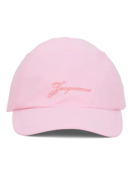 Czapka z daszkiem Jacquemus z logo różowa