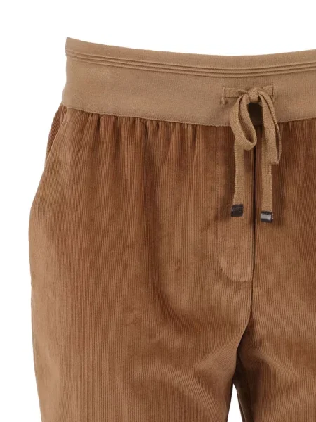 Pantaloni Lorena Antoniazzi de catifea cord maro
