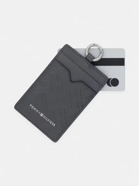 Tommy Hilfiger etui na karty skórzane szary