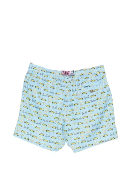 Slip de baie Mc2 Saint Barth cu imagine cu cordon albastru