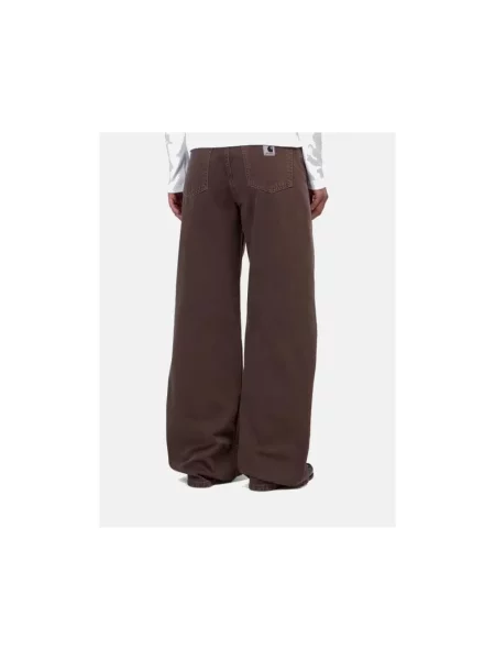 Jeansy Carhartt Wip brązowe