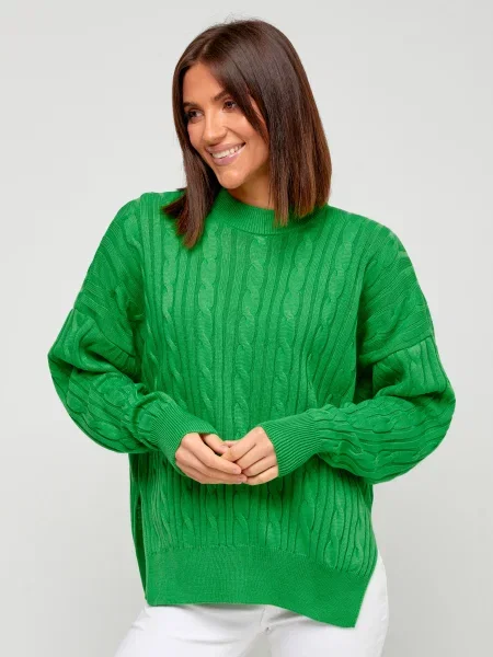 Светр MarSe вовна/поліестер зелений