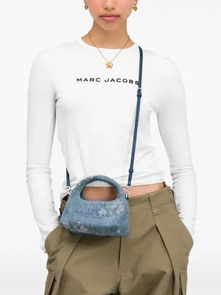 Gėlėta rankinė per petį Marc Jacobs mėlyna