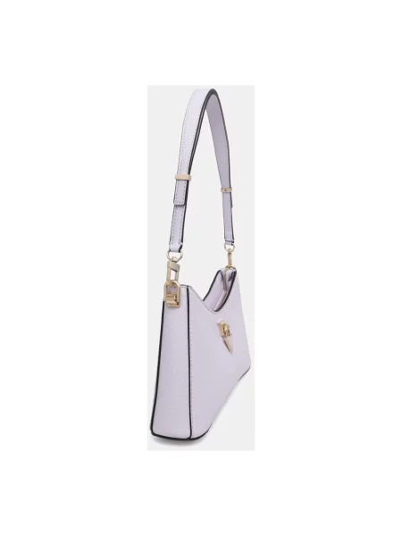 Guess torebka crossbody z imitacji skóry PATSIE fioletowa
