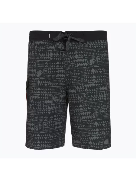 Мъжки къси панталони за плуване Quiksilver Surfsilk Hawaii Black черно