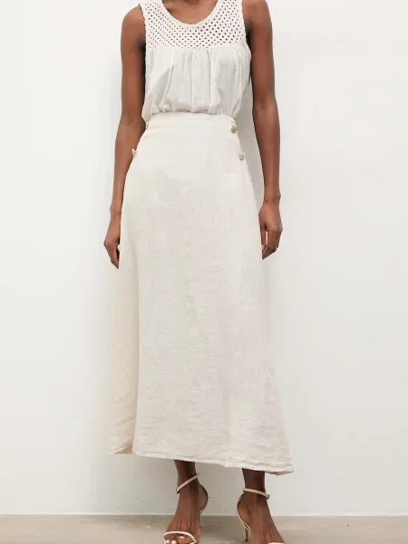 Answear.LAB fustă de in bej