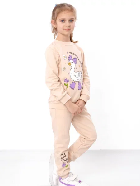 Дитячий Спортивний костюм Носи своє бавовна/поліестер бежевий