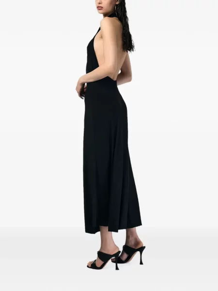 Rochie maxi Andra Andreescu cu spatele deschis negru