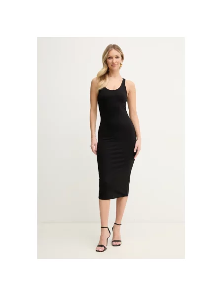 Dzianinowa sukienka midi Armani Exchange czarna