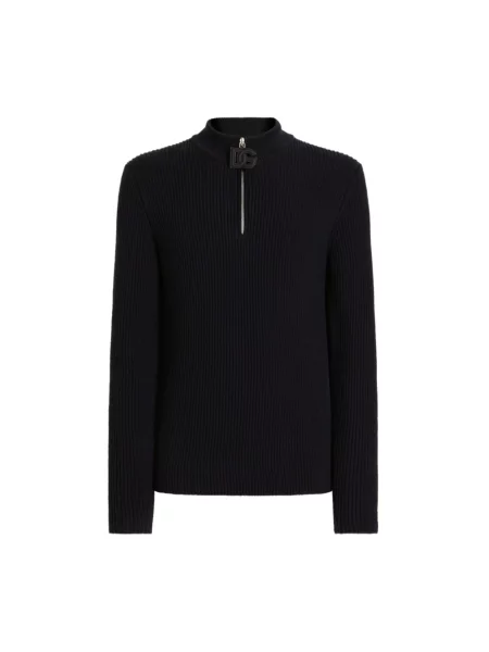Sweter Dolce And Gabbana wełniany niebieski