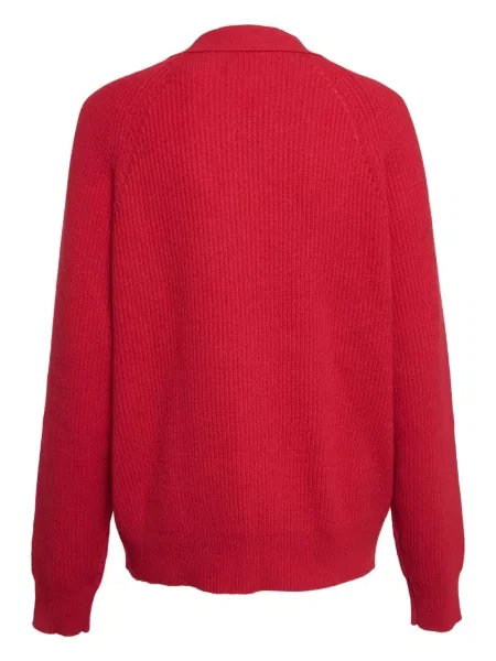 Pulover Zadig&voltaire cu șireturi din dantelă roșu