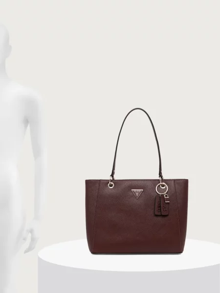 Кожаная сумка шоппер Guess