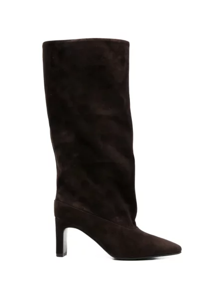 Botine Adrianna Feretti din piele de căprioară maro