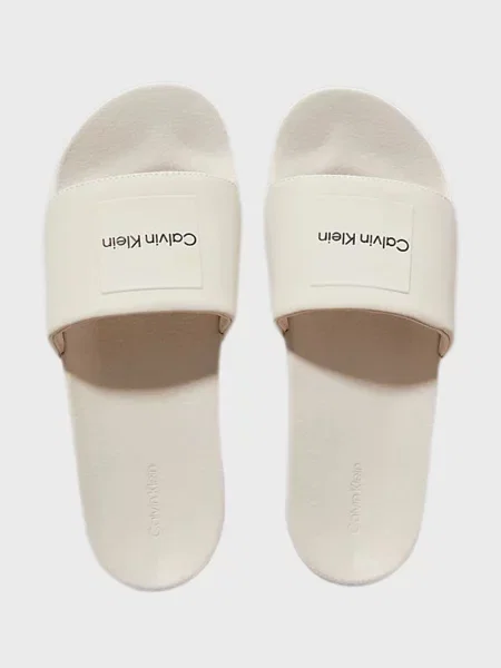 Шльопанці Calvin Klein сірі