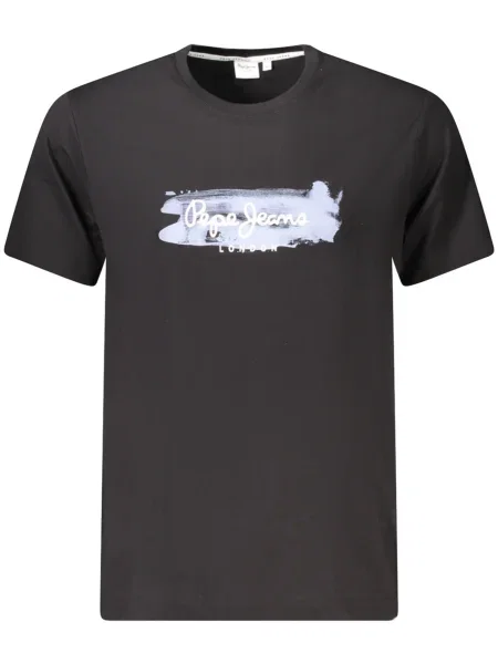 Tricou Pepe Jeans scurt negru