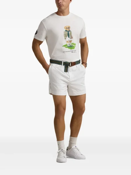 Șosete Polo Ralph Lauren de in cu broderie în carouri roșu