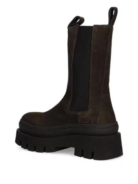 Botine chelsea Copenhagen cu platformă maro