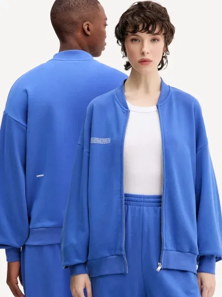 PANGAIA Jakna Midweight Bomber Jacket modra