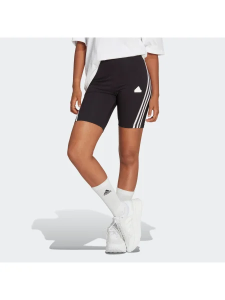 Pruhované legíny Adidas Sportswear čierna