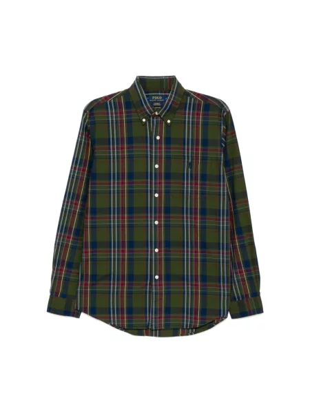 Koszula Polo Ralph Lauren z długim rękawem casual zielona