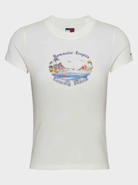 Футболка Tommy Jeans біла