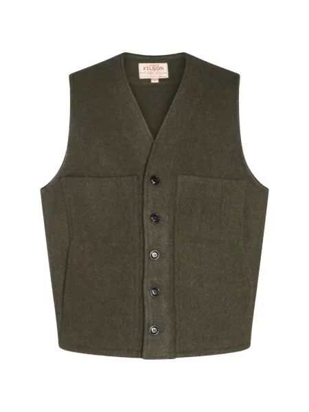Vestă Filson de lână verde