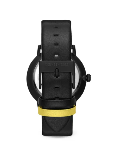 Ceas Kenneth Cole din piele negru
