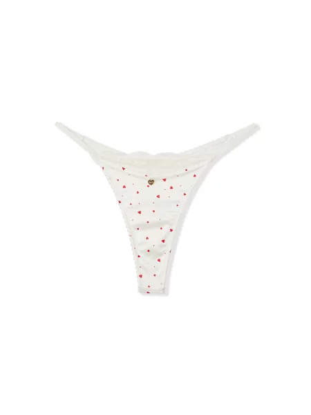 ETAM Tanga Ballade ecru roșu