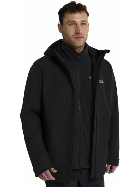 Куртка Jack Wolfskin черная