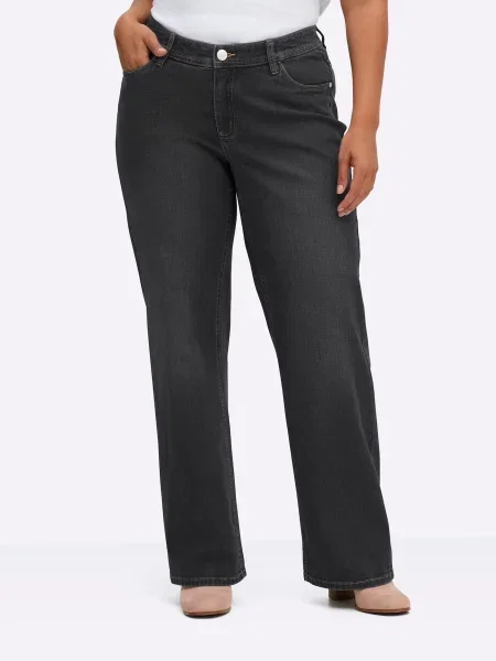 SHEEGO Jeans denim negru
