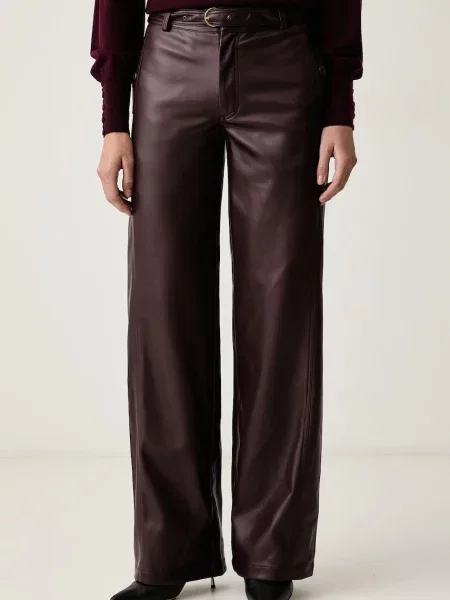 Silvian Heach pantaloni pentru femei din imitație de piele MALARA