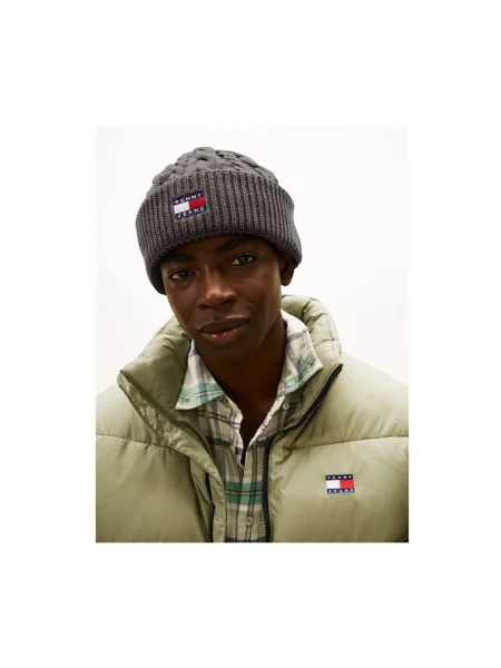 Čiapka Tommy Hilfiger sivá