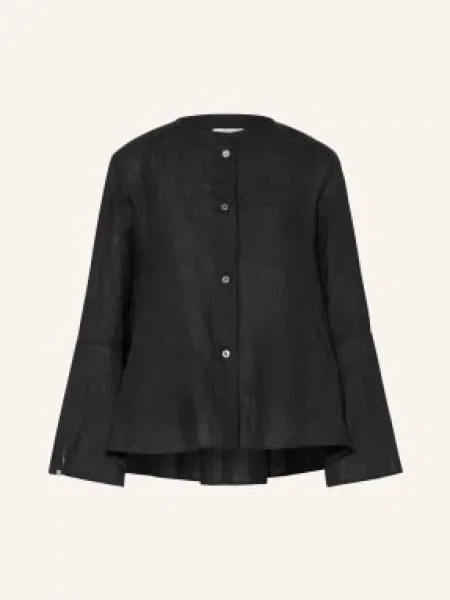 Robert Friedman Bluzka Lniana schwarz czarna