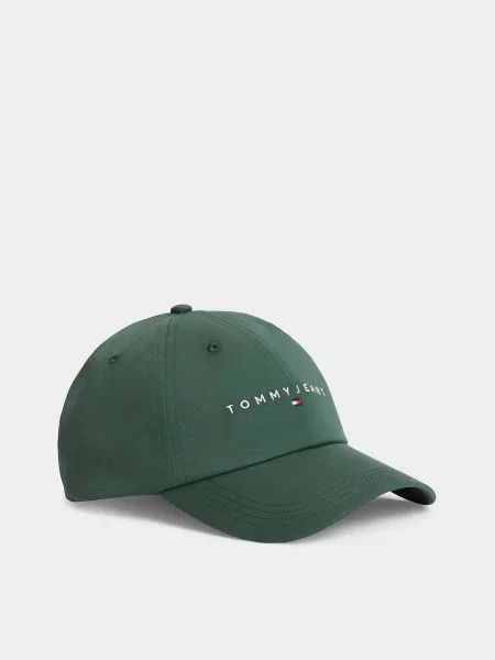 Кепка Tommy Hilfiger с автографом зеленая