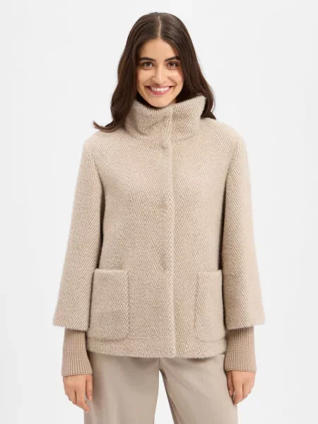 Kurtka regular fit z Teddyfleece / sztucznego futra ze stójką S.oliver Black Label czarna