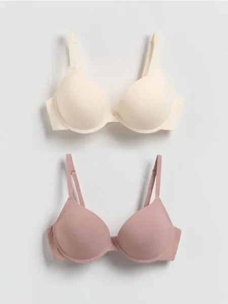 Reserved Set de 2 sutiene mulate cafeniu