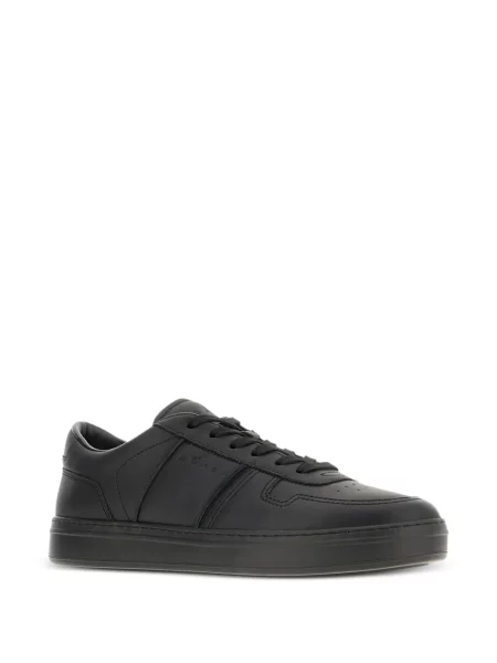 Sneakerși Hogan cu șireturi din piele negru